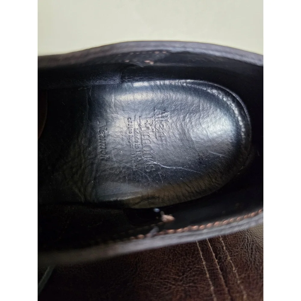Allen Edmonds Neumok Gray Leather Wingtip Oxfords Preppy Dress Shoes Sz10D